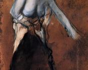 埃德加 德加 : Standing Female Figure with Bared Torso